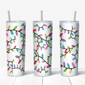 Christmas Light Tumbler Xmas Lights Gift