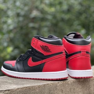 New Arrival AJ 1 High Og Retro Black Varsity Red