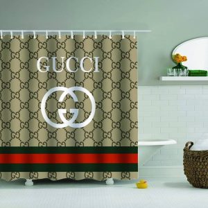 Gucci Luxury Bathroom Shower Curtain Set 028