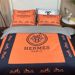 Hermes Paris Luxury Brand Type Bedding Sets 037