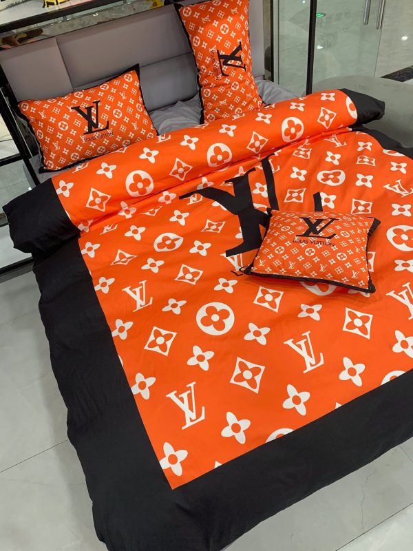 LV Sp Type Bedding Sets Duvet Cover LV Bedroom Sets Luxury Brand Bedding 237