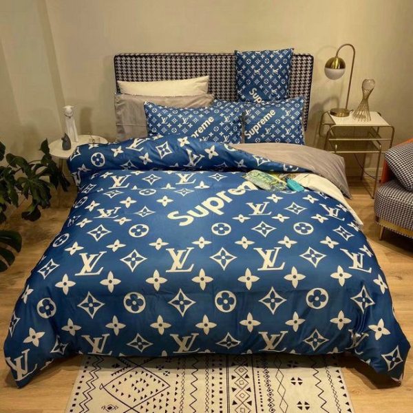 LV Type Bedding Sets LV Luxury Brand Bedding 281