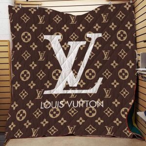 Luxury White Logo Louis Vuitton Blanket 038