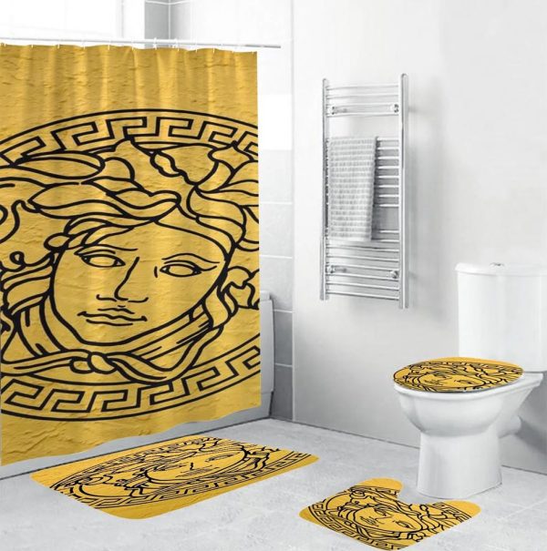 Medusa Versace Shower Curtain Set 019