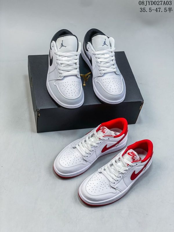 New Arrival AJ 1 Low White University Red AO9944-161