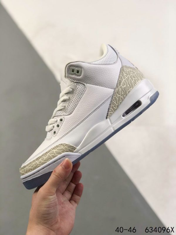 New Arrival AJ 3 Retro Pure White 136064-111