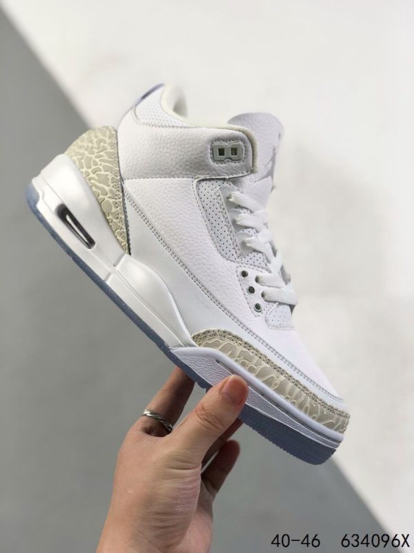 New Arrival AJ 3 Retro Pure White 136064-111