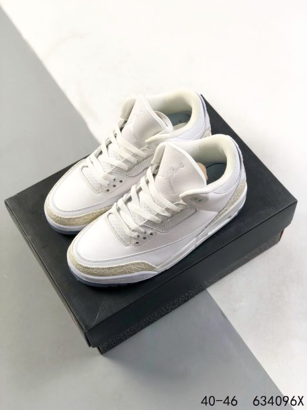 New Arrival AJ 3 Retro Pure White 136064-111