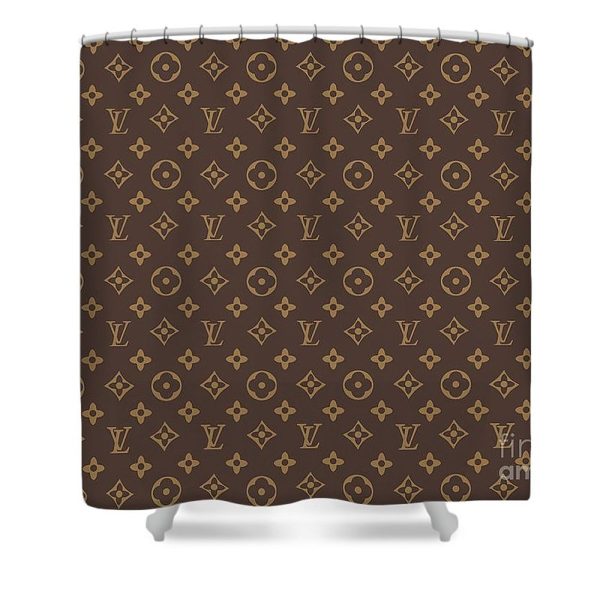 Shower Curtains Louis Vuitton Dark Brown 096