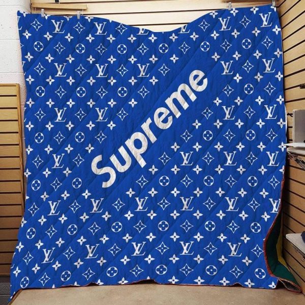 Supreme Blue Louis Vuitton Blanket 049