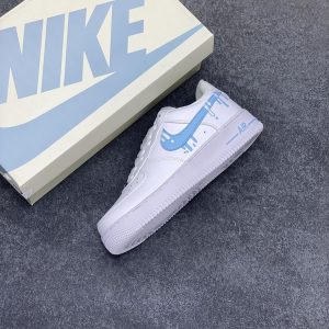 New Arrival AF 1 Custom Blue Swoosh AJ3125