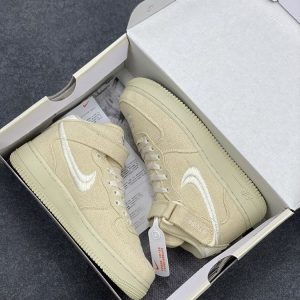 New Arrival AF1 Mid ‘Stussy Fossil’ DJ7841-200 AJ3153