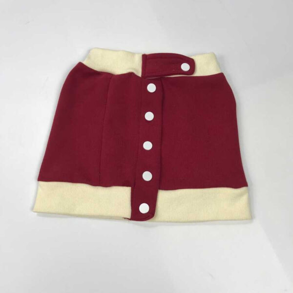 Dior Kids Embroidery Letter Jacket Single Breasted Short Skirt Two Piece Matching Set Red