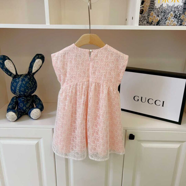 Dior Kids Flared Dress Pink