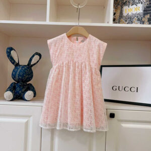 Dior Kids Flared Dress Pink