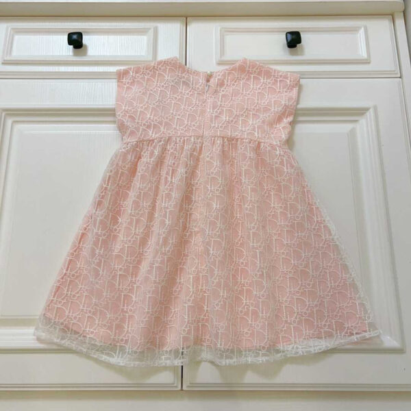 Dior Kids Flared Dress Pink