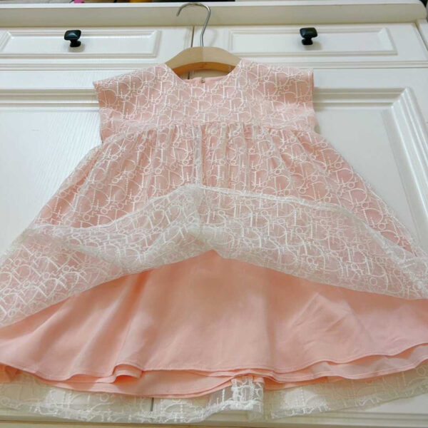 Dior Kids Flared Dress Pink