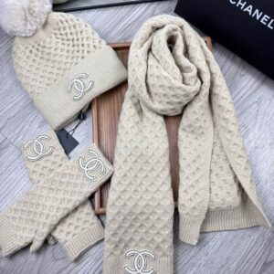 Chanel Scarf Hat Gloves dx (29) 2315128