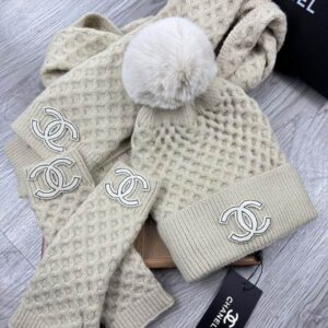 Chanel Scarf Hat Gloves dx (34) 2315130