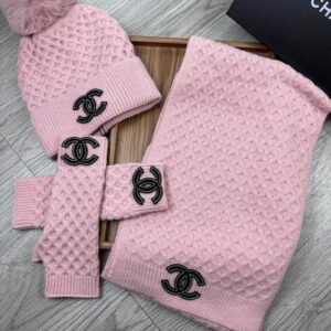 Chanel Scarf Hat Gloves dx (41) 2315137