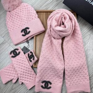 Chanel Scarf Hat Gloves dx (43) 2315139