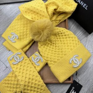 Chanel Scarf Hat Gloves dx (47) 2315143