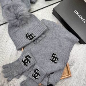 Chanel Scarf hat Gloves 02 (18) 2311241