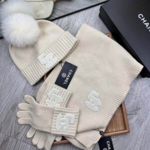 Chanel Scarf hat Gloves 02 (28) 2311256