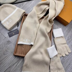 LV Scarf Hat Gloves 06 (23) 2311413