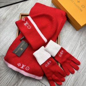 LV Scarf Hat Gloves 06 (6) 2311398