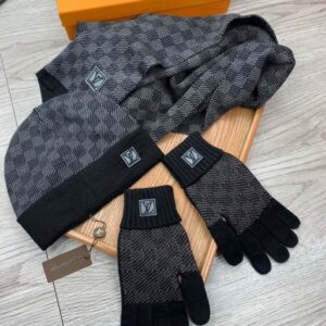 LV Scarf Hat Gloves 08 (3) 2311444