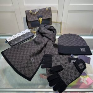 LV Scarf Hat Gloves 09 (4) 2311462