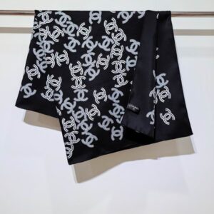 Chanel silk scarf 90X90cm E22 (3) 2937705