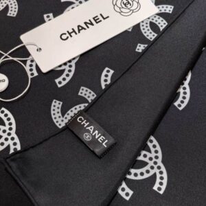 Chanel silk scarf 90X90cm E22 (5) 2937707