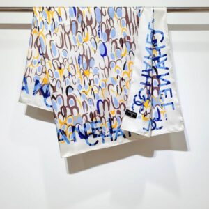 Chanel silk scarf 90X90cm E25 (3) 2937731