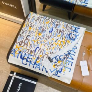 Chanel silk scarf 90X90cm E25 (7) 2937734