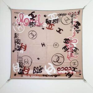 Chanel silk scarf 90X90cm E73 (9) 2937858