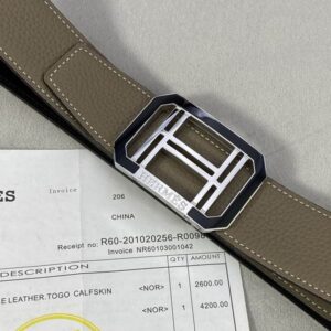 Hermes belt 38mmX100 125cm 8L (6) 3204174
