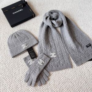 Chanel Scarf Hat Gloves (161) 3516262