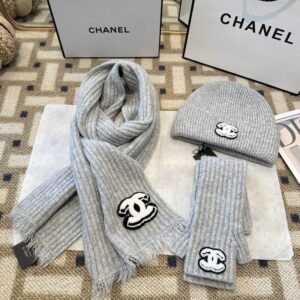 Chanel Scarf Hat Gloves (200) 3480060