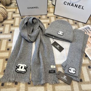 Chanel Scarf Hat Gloves (218) 3480077