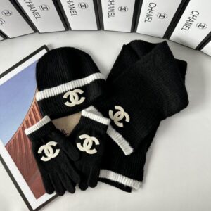Chanel Scarf Hat Gloves (242) 3480091