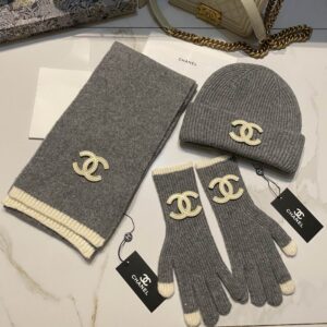 Chanel Scarf Hat Gloves (37) 3422295
