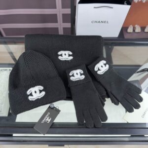 Chanel Scarf Hat Gloves (75) 3422330