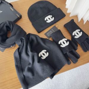 Chanel Scarf Hat Gloves (80) 3516202