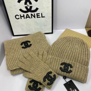 Chanel Scarf Hat Gloves dx (1233) 3481899
