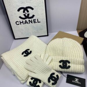 Chanel Scarf Hat Gloves dx (1234) 3481900