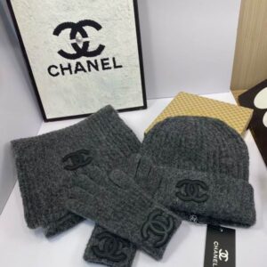 Chanel Scarf Hat Gloves dx (1235) 3481901