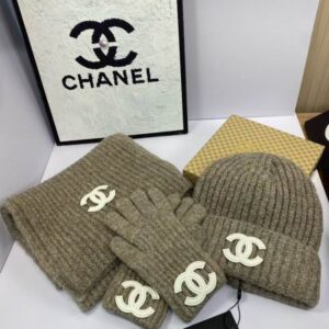 Chanel Scarf Hat Gloves dx (1236) 3481902