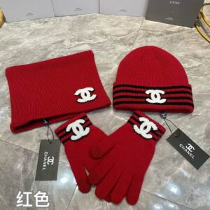 Chanel scarf hat gloves (4) 3422266